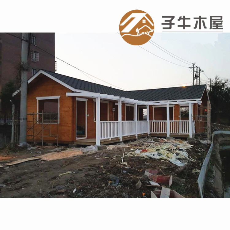 子牛木结构木质集成房屋民宿定制加工家用可拼装住人集装箱移动房图片