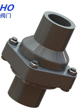 供应UPVC旋启式止回阀 翻板止回阀 灰色 白色 H64X-10SDN20-DN150