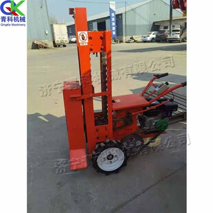 建筑施工地基夯实砸夯机 自走式电动链条打夯机 盖房打夯设备厂家