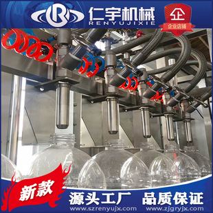 大瓶水三合一灌装机 直线式液体灌装生产线 泡茶水灌装设备