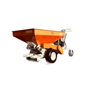 小型自走式施肥播撒机家用颗粒肥扬肥器自走式汽油撒肥机草坪播种