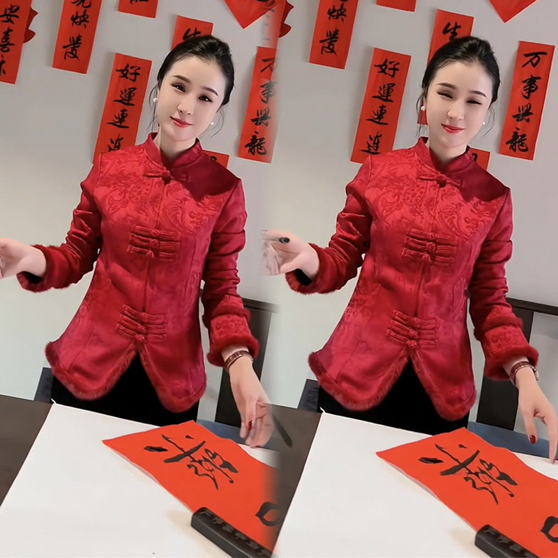 新中式气质衬衫女2024春季新款立领长袖复古盘扣收腰显瘦唐装上衣,女装/女士精品,衬衫,淘宝优惠券,粉丝福利购,淘宝优惠卷