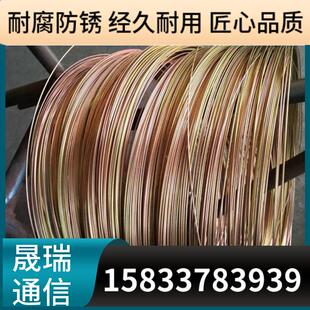 热镀锌黄铁线农业用铁丝生产葡萄大棚搭架黄色镀锌电力通信黄铁丝