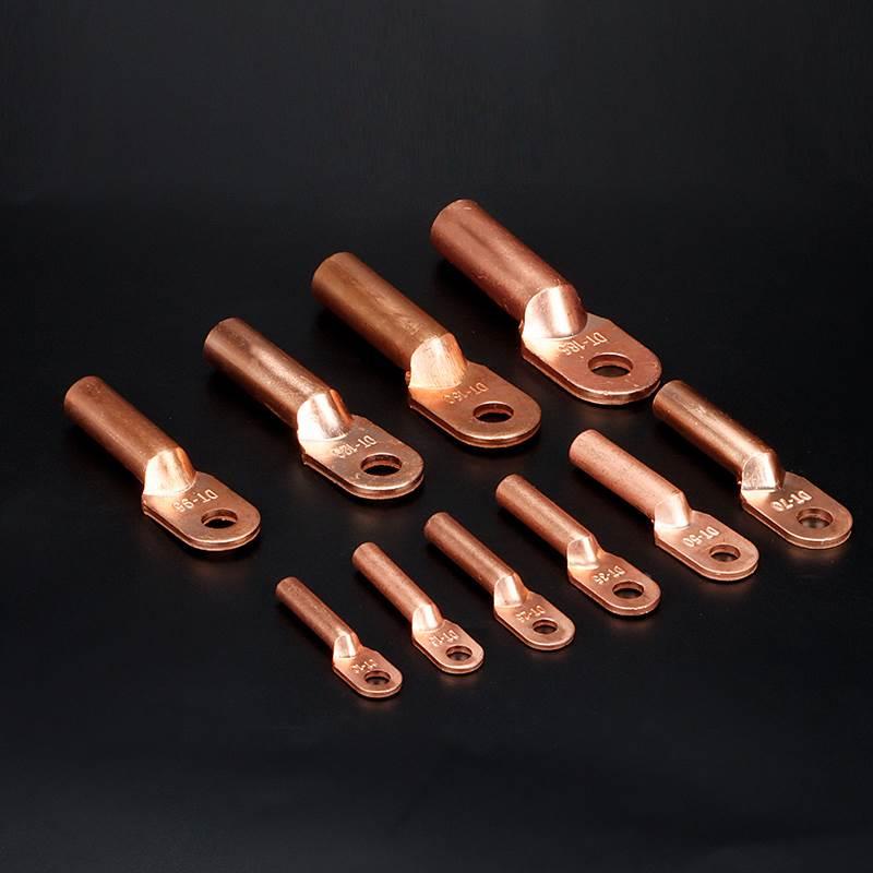 国标DT铜鼻子接线端子16/25/35/70/95/150/185/240平方紫铜线耳