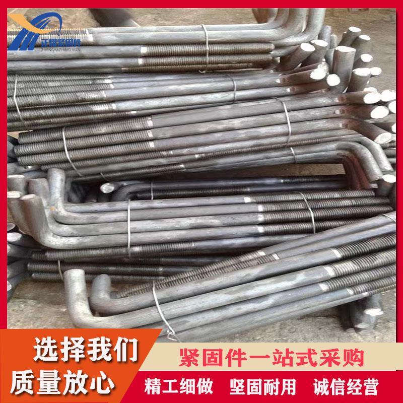 7字地脚螺栓L型地角螺丝预埋件螺栓355Bm12M16M18M20M24M27M30M36