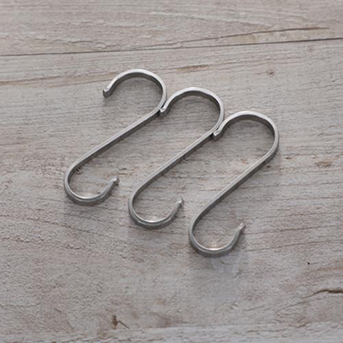 不锈钢s型挂钩扁条钩腊肉钩家用宿舍304大号小多功能厨房墙壁钩子