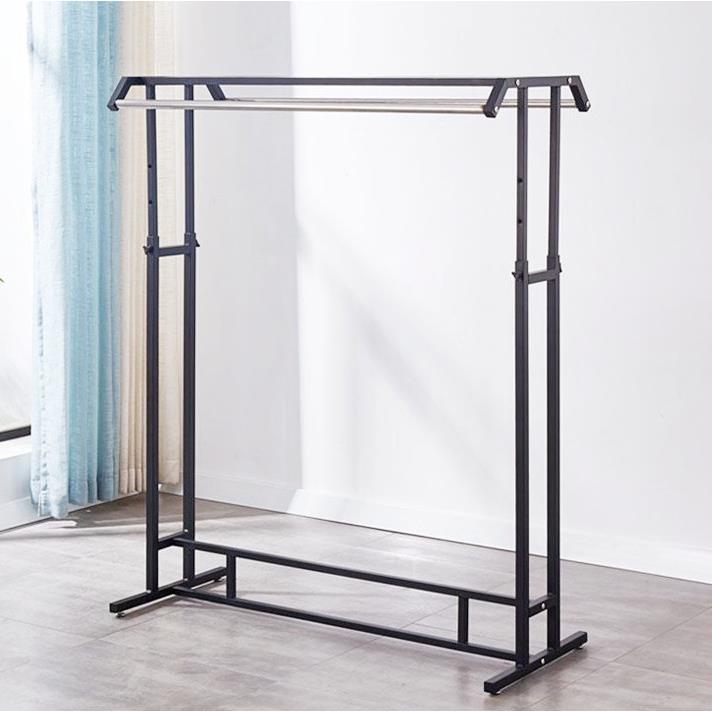 复古铁艺服装店展示架落地挂衣架高度升降伸缩架中岛架货架陈列架