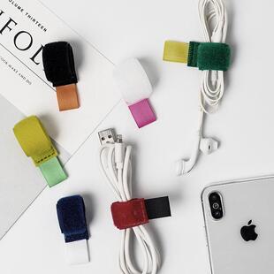 数据线收纳神器家用办公室寝室宿舍缠绕尼龙魔术贴扎带绑带理线器