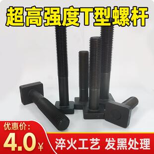 12.9级国标加硬马仔T型螺栓螺丝螺杆模具压板丝杆M20/M24标准牙距