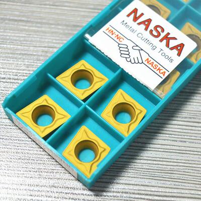 纳斯卡CCMT120408钢件专用菱形硬质合金涂层数控车刀片镗刀片刀粒