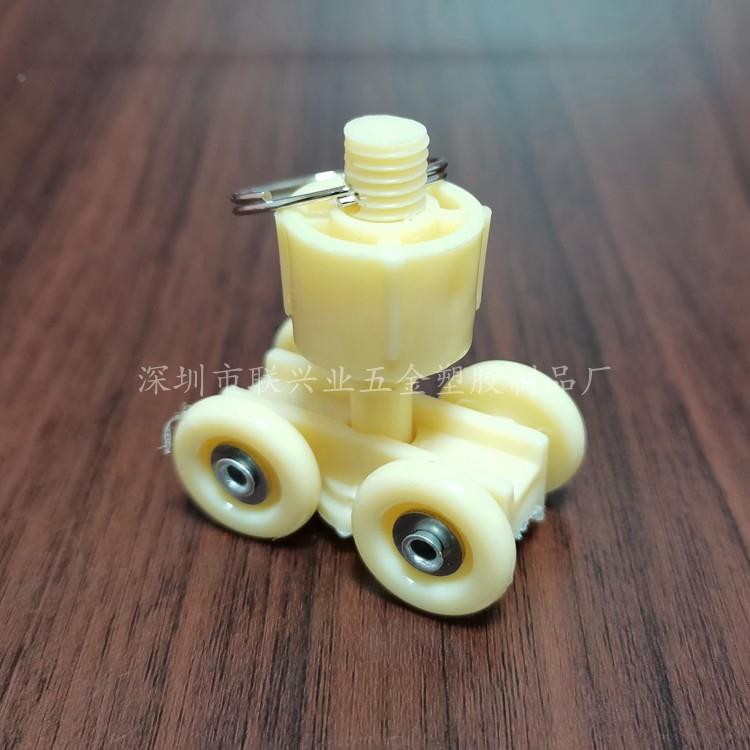 风批滑轮，风批小车，配吊环流水线吊轮，24*40*47塑料吊轮现货