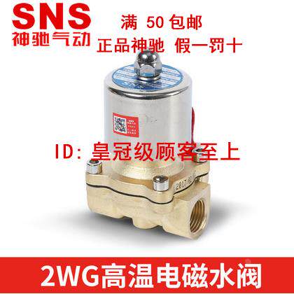 SNS神驰高温全铜电磁阀2WG025-08 040-10 160-15 200-20 2L250-25