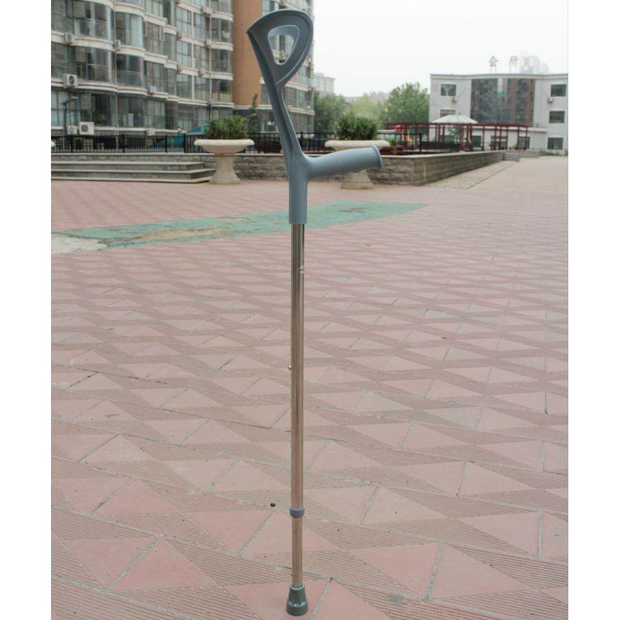 欧式肘拐杖不锈钢手臂腋下拐杖摔伤骨折运动带软胶扁管手杖拐棍