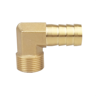 。铜4分外丝宝塔弯头接头1分2分3分6分宝塔90度弯头气咀直角格林