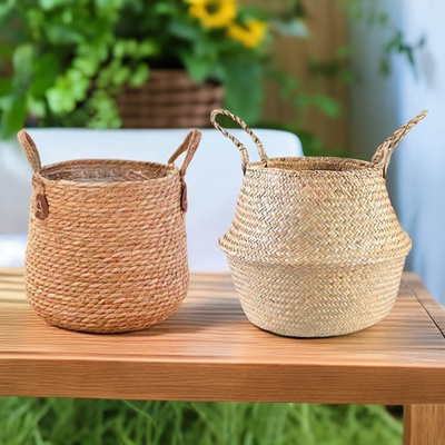 藤柳尚品家居草编北欧风送防水壳