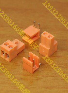 插拔式PCB接线端子KEFA/KF HT396K-3.96-2P弯针HT396R桔黄色/绿色