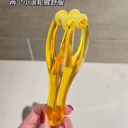 手指变细边长神器!红砭石手指按摩器滚轮按摩夹矫正关节经络疏通