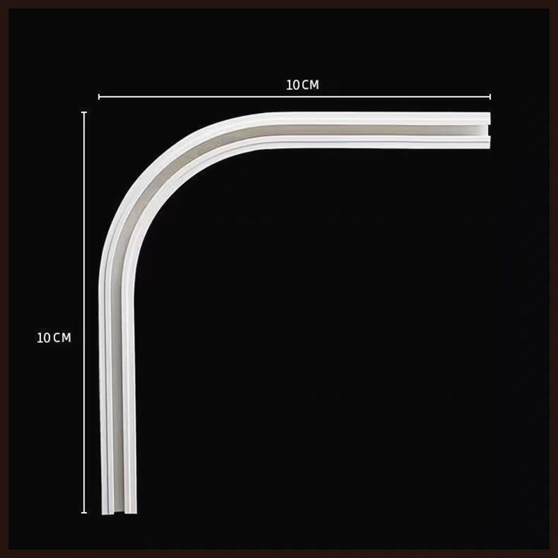 窗帘轨道b免打孔滑轨侧装顶装自粘静音超薄导轨配件杆粘轨滑道粘