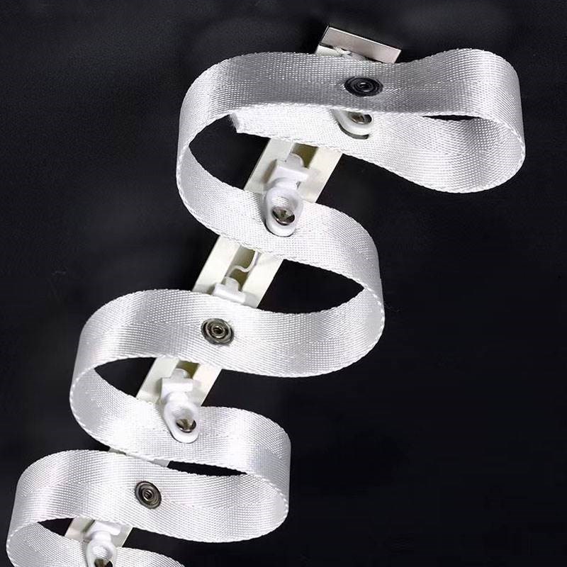 隐形嵌入暗藏式窗帘轨道预埋内置开槽超薄静音蛇形帘滑.轨滑轮单