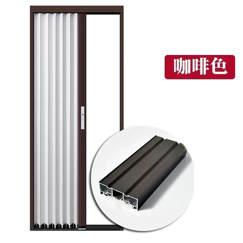 铝合金折叠门隔断门推拉门隐形伸缩门卫生间厨房拆叠门带锁商铺门