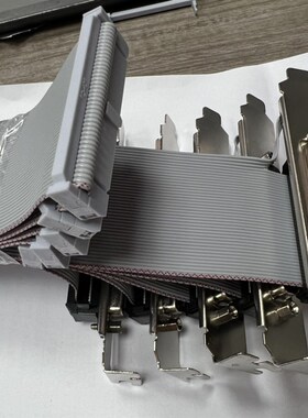 FC10排线转D-SUB/DB/DIDC-9/15/25/37RS232公母头免焊压线式COM口