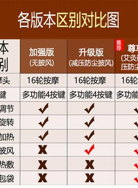 颈椎按摩器颈部腰部背部按摩垫电动按摩枕头多功能全身按摩仪