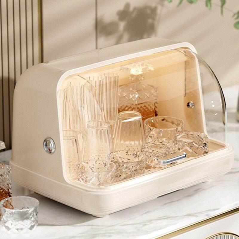 桌面杯子置物架水杯收纳盒防尘茶杯托 托盘沥水杯架子杯架收纳箱