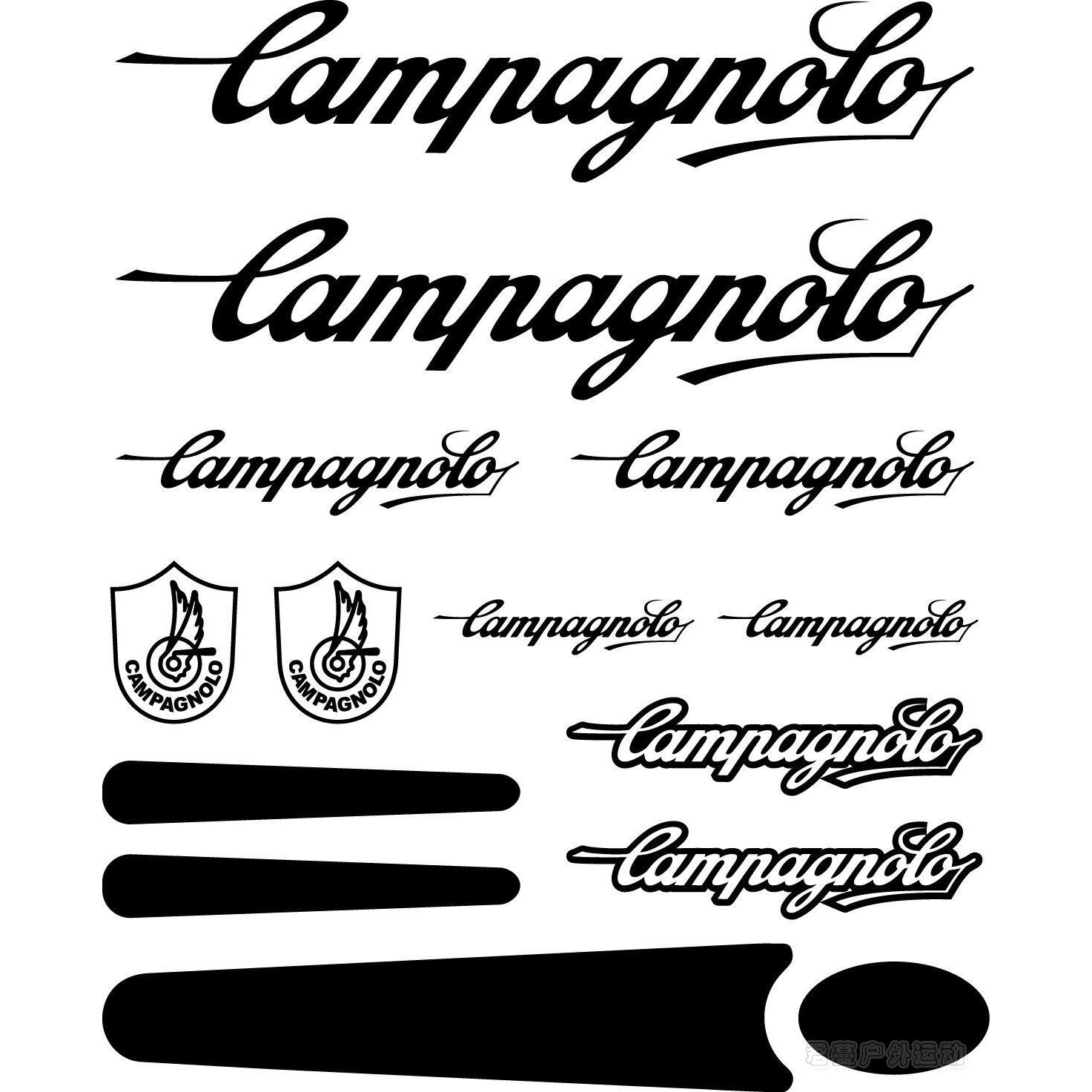 新款CAMPAGNOLO自行车车架贴纸 车架贴花 个性贴花死飞单车架贴纸