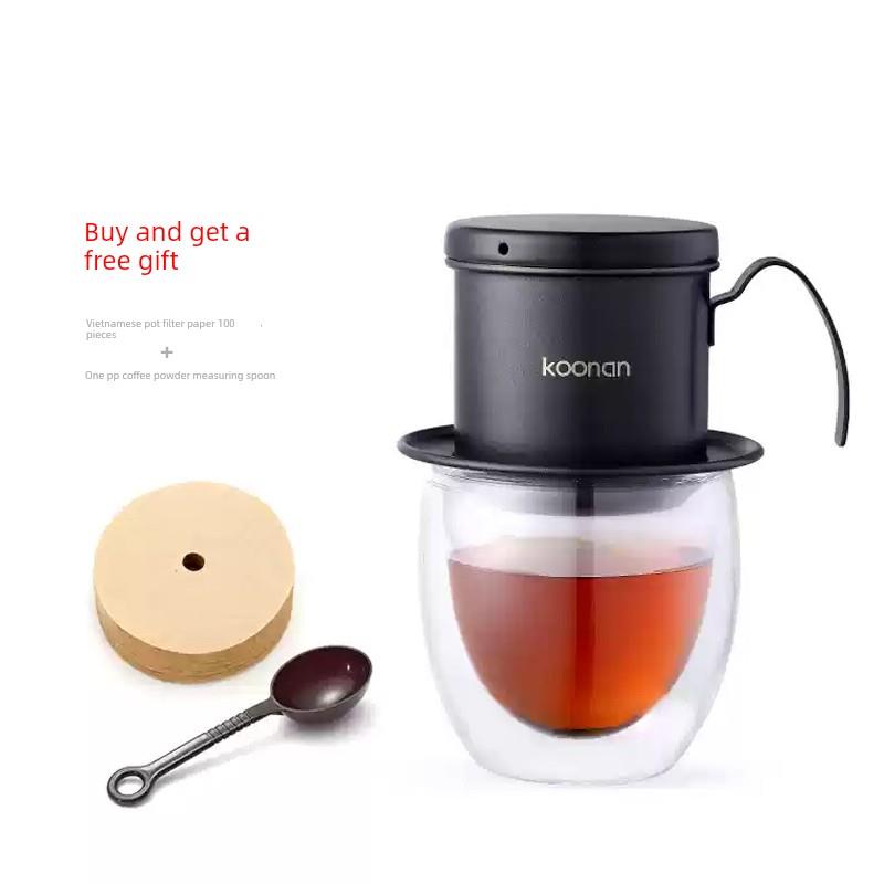 不锈钢越南咖啡壶家用咖啡过滤杯器具冲泡壶滴滤杯滴壶组