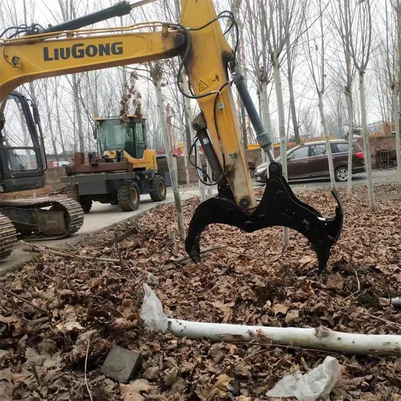 厂家供应挖墩掘液压树根RGS挖拔机器双油掘缸树挖器挖机挖拔机