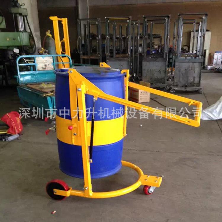 油桶翻转搬运车机械式油桶车简易手推油桶搬运夹具