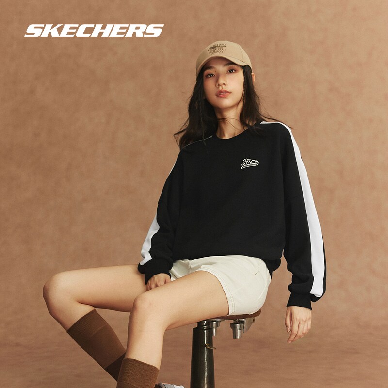 Skechers运动休闲女士圆领卫衣