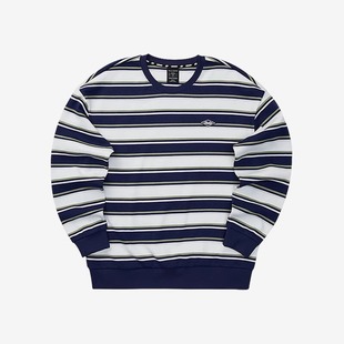 条纹撞色POLO衫 Skechers斯凯奇新款 男学院风半拉链卫衣女L323U091