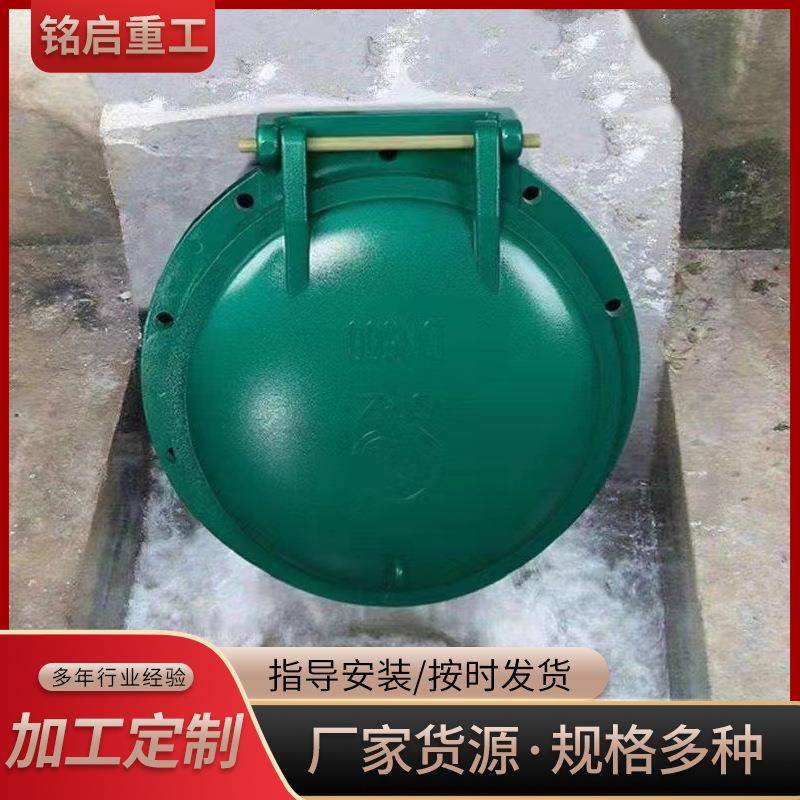 玻璃钢拍门污水处理不锈钢圆拍门防倒灌侧翻式钢拍门旋启式