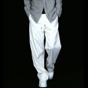 新款 潮流百搭垂感加绒直筒裤 男士 高品质简约风时尚 休闲裤 2025冬季