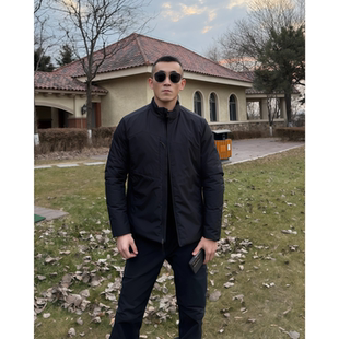 【户外品质男装】冬季时尚商务休闲百搭男士立领棉服外套轻盈保暖