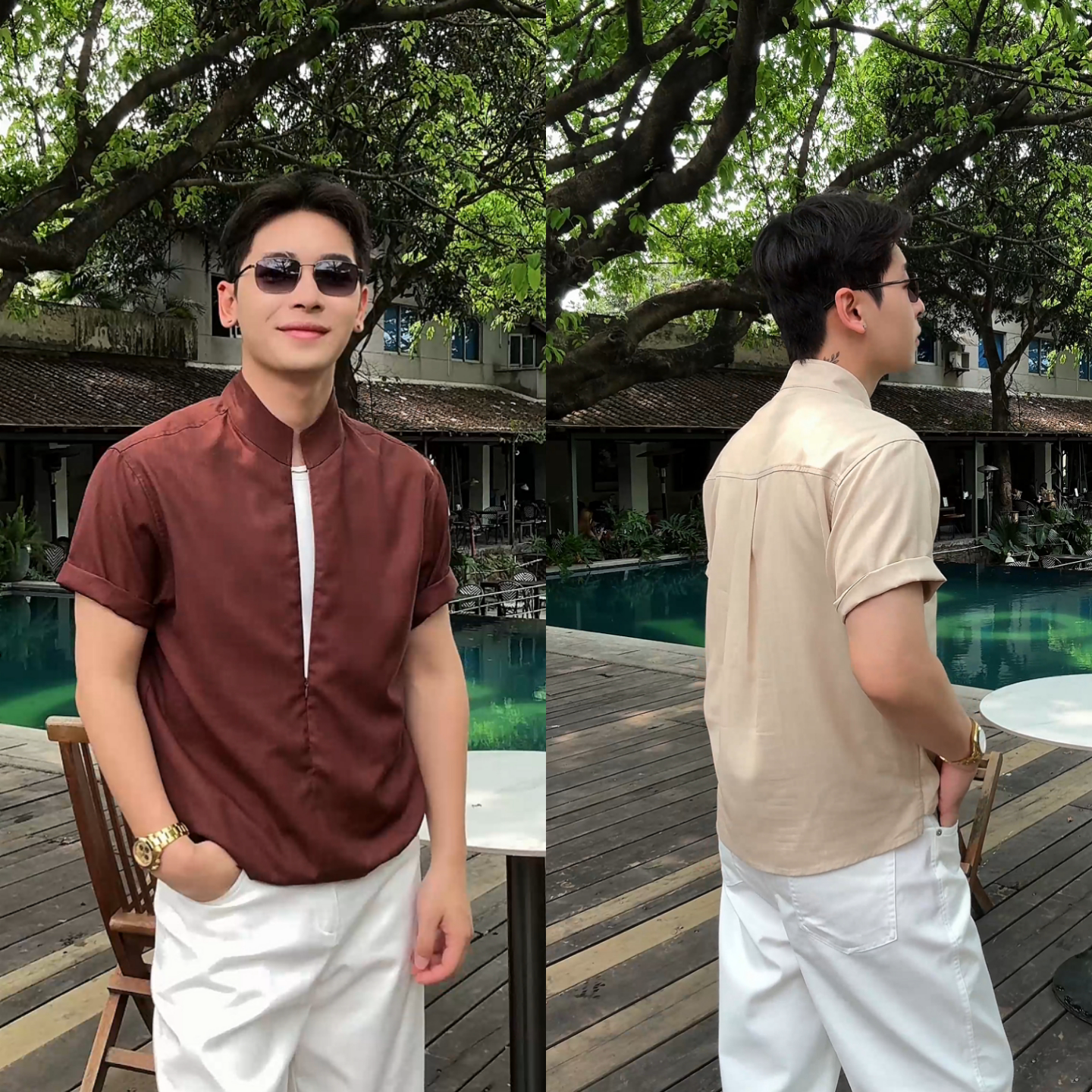 春夏高级感简约风时尚休闲短袖