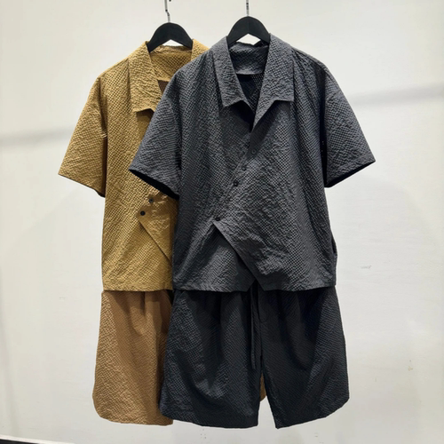 夏季潮流不规则设计感两件套