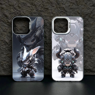 十二生肖适用小米14手机壳k70机甲11ultra红米note13机械风k60pro男生12s彩银10新款k50高级感k40龙年k30兔子