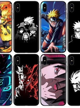 适用iPhone13卡通动漫火影忍者鸣人佐助手机保护壳Naruto Kakashicase