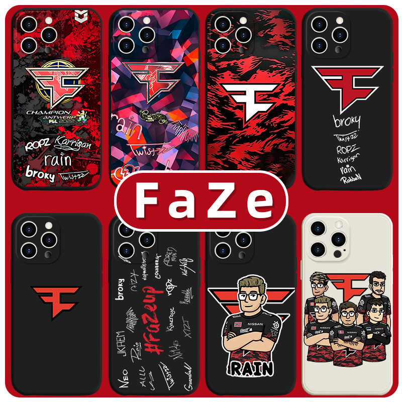 FaZe手机壳苹果13华为mate60周边iPhone15Promax小米14csgo签名vivo联名OPPO游戏12fazeclan40clan11适用30xr