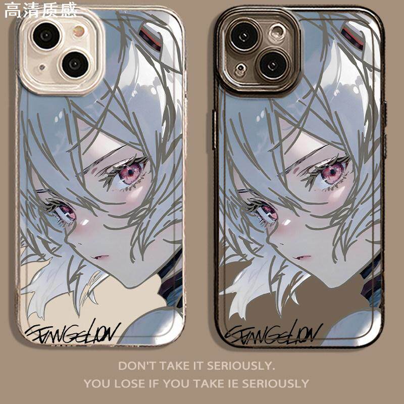 绫波丽适用苹果15手机壳iPhone14pro新世纪福音战士13promax新款12mini透明x男生11高级感8plus二次元7/xr/xs
