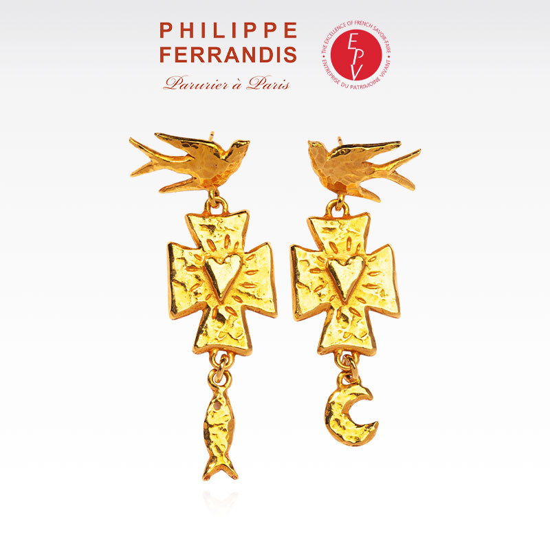 【AZLOOK】Philippe Ferrandis生命之符耳环女法式高级感轻奢耳饰
