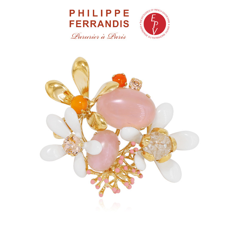 【AZLOOK】Philippe Ferrandis橙花胸针爆款高级感时尚百搭首饰品