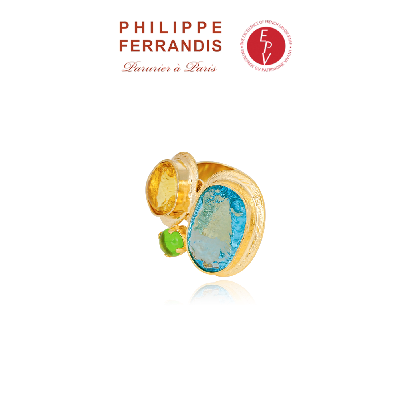 【AZLOOK】Philippe Ferrandis琉璃天虹戒指女时尚高级感百搭首饰