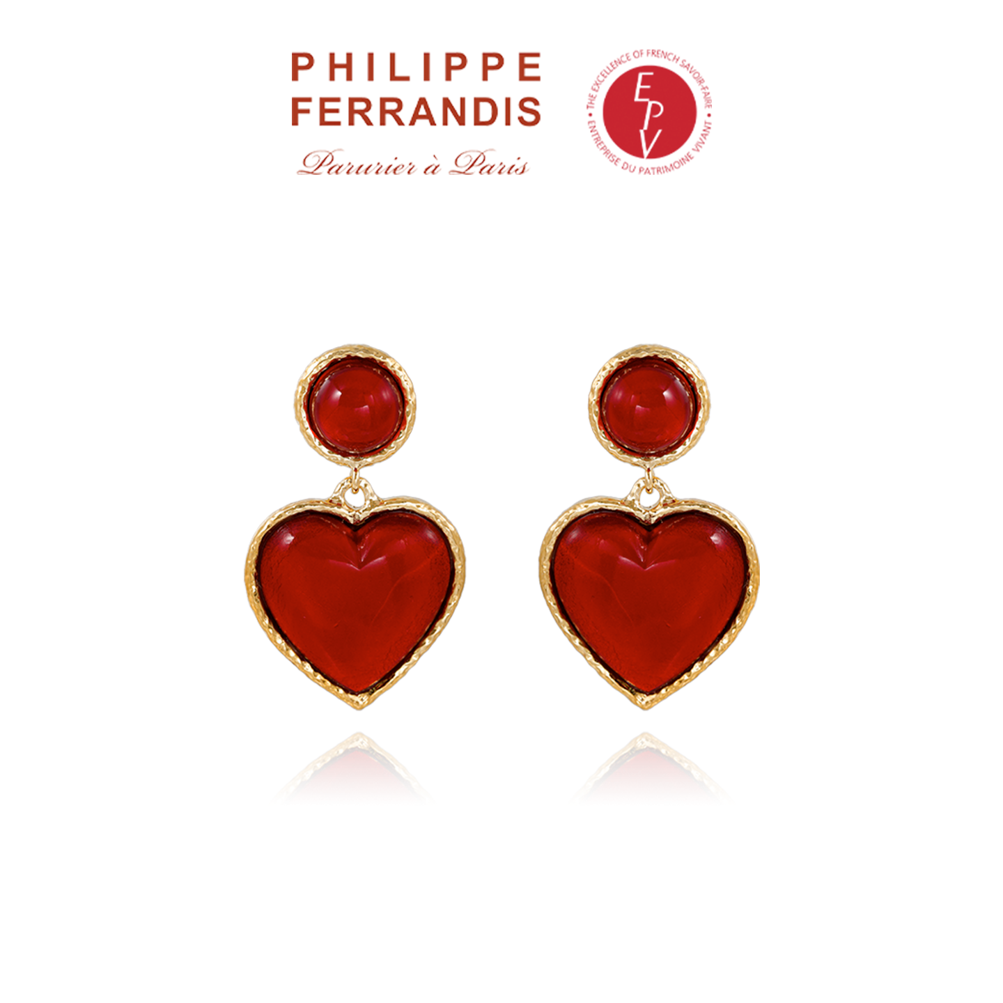 【AZLOOK】Philippe Ferrandis MY HEART心形耳环女高级轻奢首饰