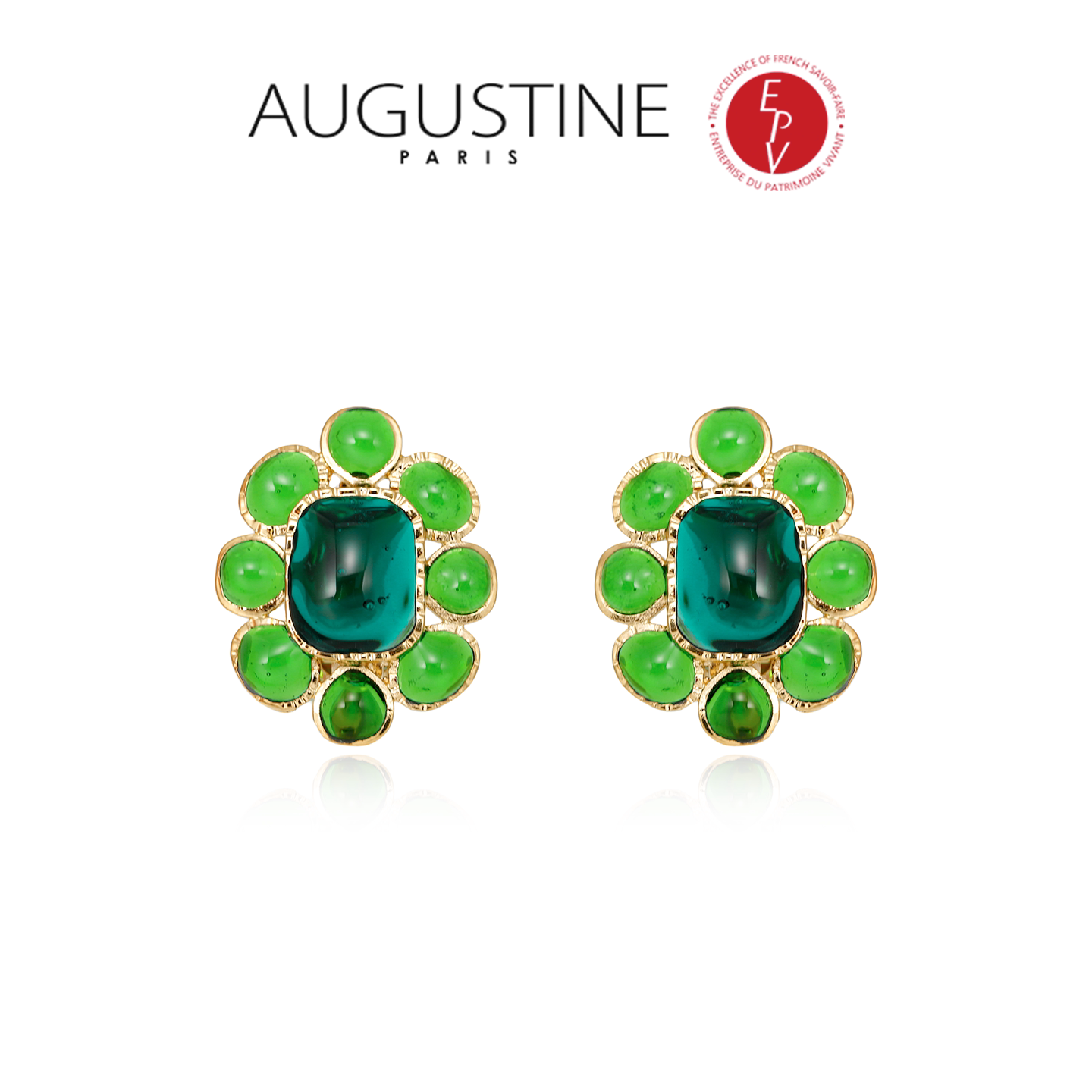 AZLOOK【法国进口】AUGUSTINE PARIS古法琉璃耳环女高级感轻奢
