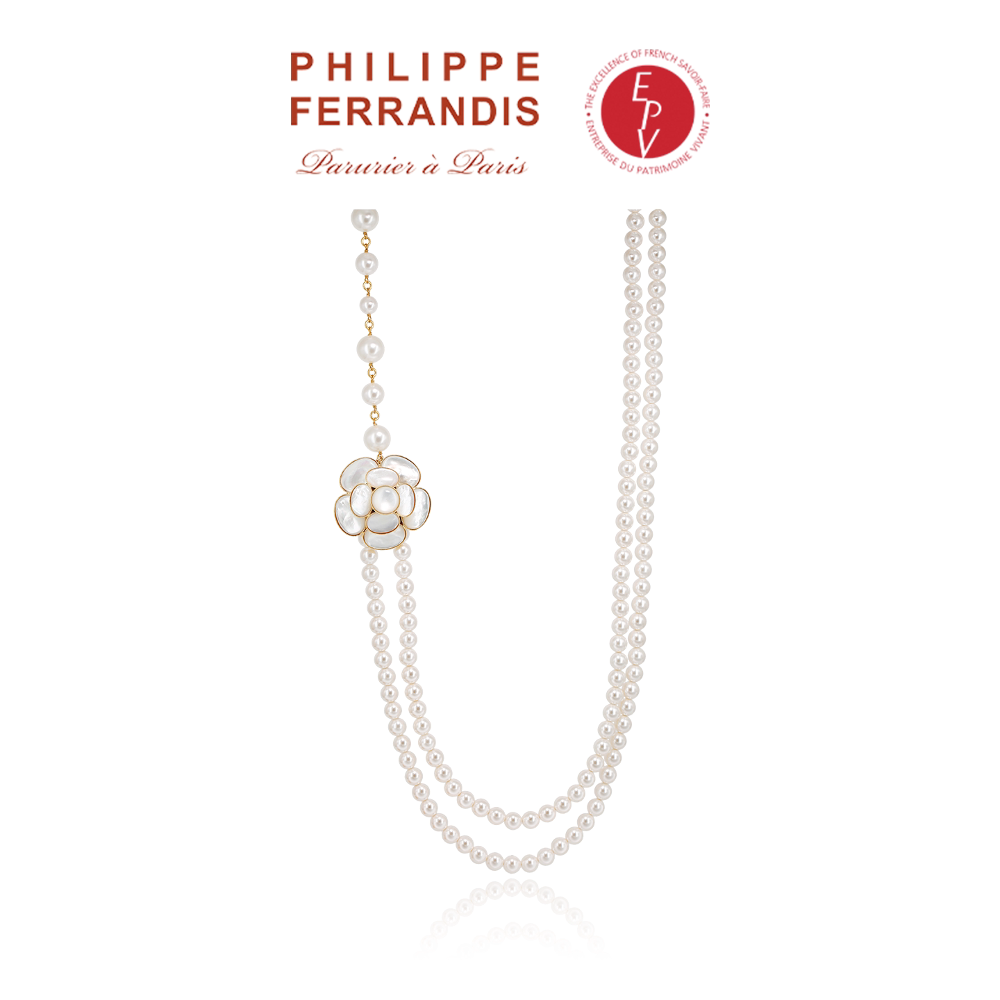 【AZLOOK】Philippe Ferrandis山茶花项链高级轻奢毛衣链时尚首饰