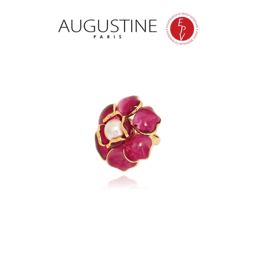 【AZLOOK】Augustine Paris古法琉璃山茶花项链耳环戒指时尚套装