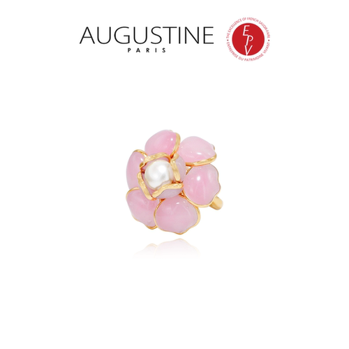 【AZLOOK】Augustine Paris古法琉璃山茶花耳环项链戒指高奢套装